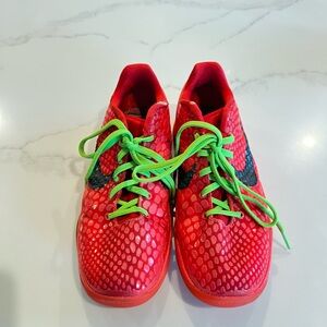 Nike Kids Red and Green Sneakers